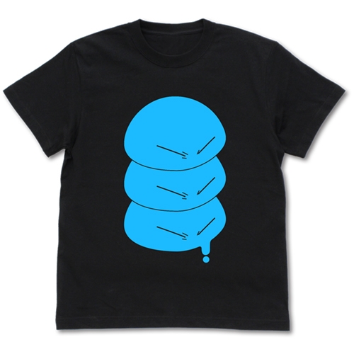 転生したらスライムだった件 つるんとしたリムル様 Tシャツ/BLACK-L - AniSmile