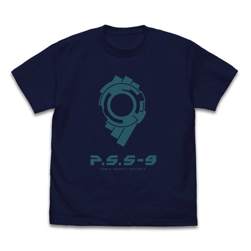 攻殻機動隊 STAND ALONE COMPLEX 公安9課ロゴ Tシャツ/NAVY-S - official product image | AniSmile