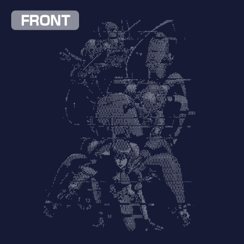 攻殻機動隊 STAND ALONE COMPLEX 草薙素子 ピクセル Tシャツ/NAVY-XL 图片 3 | AniSmile