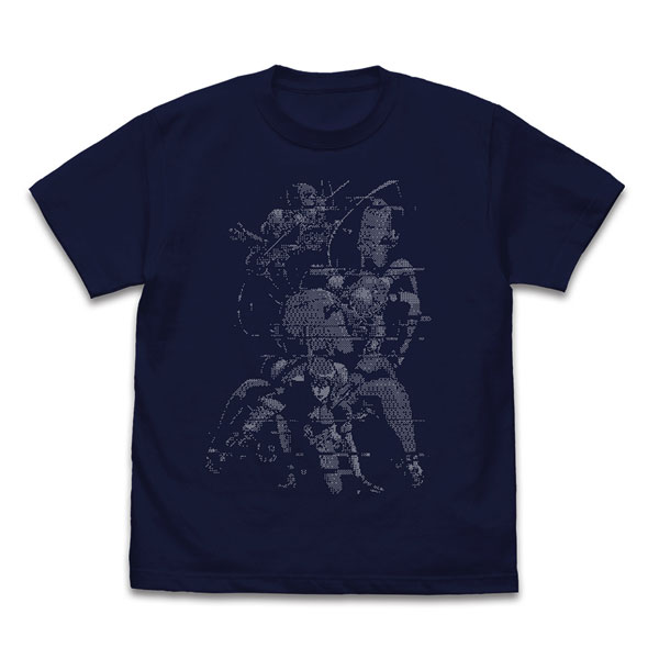 攻殻機動隊 STAND ALONE COMPLEX 草薙素子 ピクセル Tシャツ/NAVY-L - official product image | AniSmile