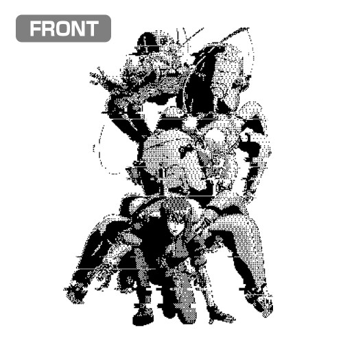 攻殻機動隊 STAND ALONE COMPLEX 草薙素子 ピクセル Tシャツ/WHITE-XL Image 3 | AniSmile
