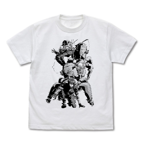 攻殻機動隊 STAND ALONE COMPLEX 草薙素子 ピクセル Tシャツ/WHITE-M 图片 2 | AniSmile