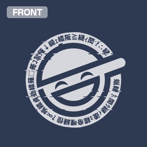 攻殻機動隊 STAND ALONE COMPLEX 笑い男アイコン Tシャツ/SLATE-M Image 3 | AniSmile