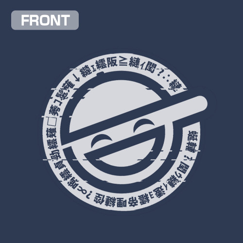 攻殻機動隊 STAND ALONE COMPLEX 笑い男アイコン Tシャツ/SLATE-S 图片 3 | AniSmile
