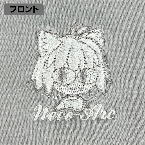 月姫 -A piece of blue glass moon- ネコアルクワンポイント刺繍Tシャツ/LIGHTGRAY-XL 画像 3 | AniSmile