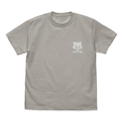 月姫 -A piece of blue glass moon- ネコアルクワンポイント刺繍Tシャツ/LIGHTGRAY-S 画像 2 | AniSmile