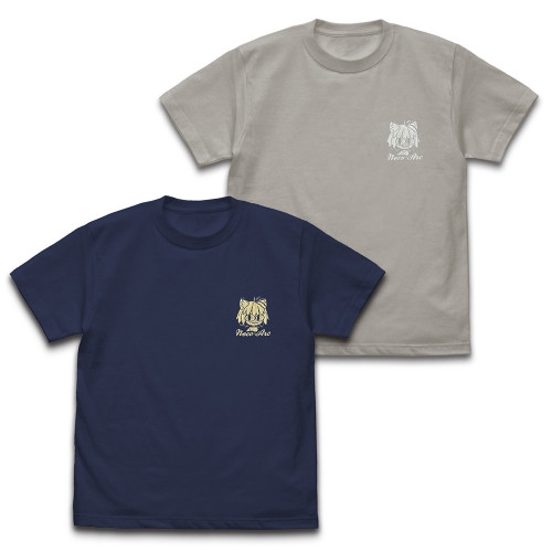 月姫 -A piece of blue glass moon- ネコアルクワンポイント刺繍Tシャツ/INDIGO-S - official product image | AniSmile