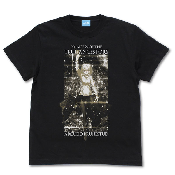 月姫 -A piece of blue glass moon- 真祖の姫アルクェイド・ブリュンスタッドTシャツ空想具現化ver./BLACK-L - 公式商品画像 | AniSmile