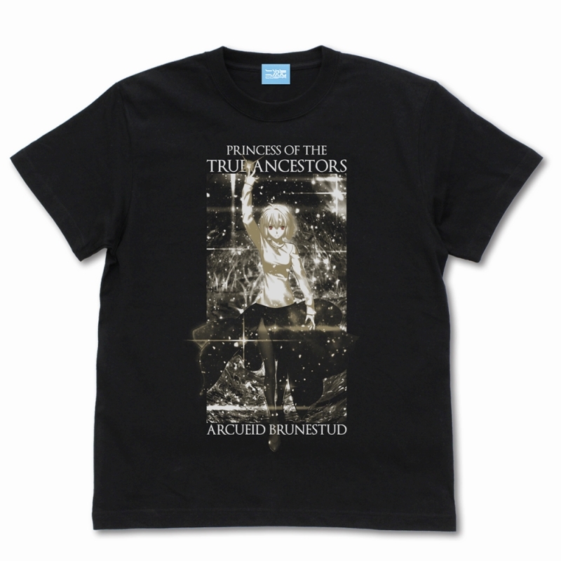 月姫 -A piece of blue glass moon- 真祖の姫アルクェイド・ブリュンスタッドTシャツ空想具現化ver./BLACK- - AniSmile