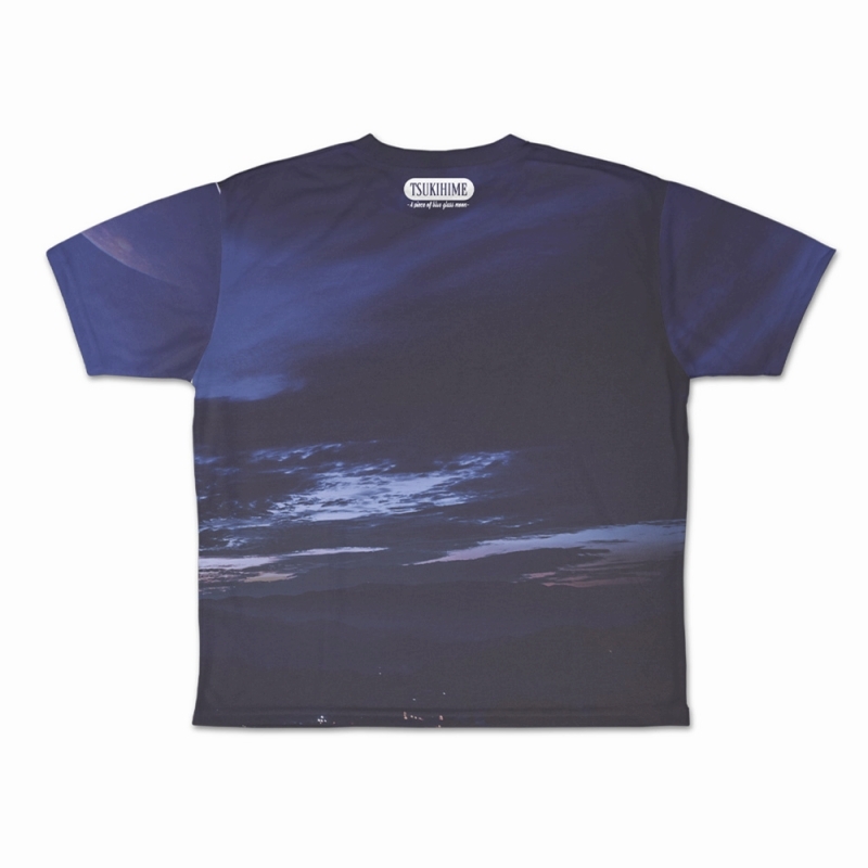 月姫 -A piece of blue glass moon- アルクェイド・ブリュンスタッド両面フルグラフィックTシャツ月夜のアルクェイドVer./M 图片 3 | AniSmile