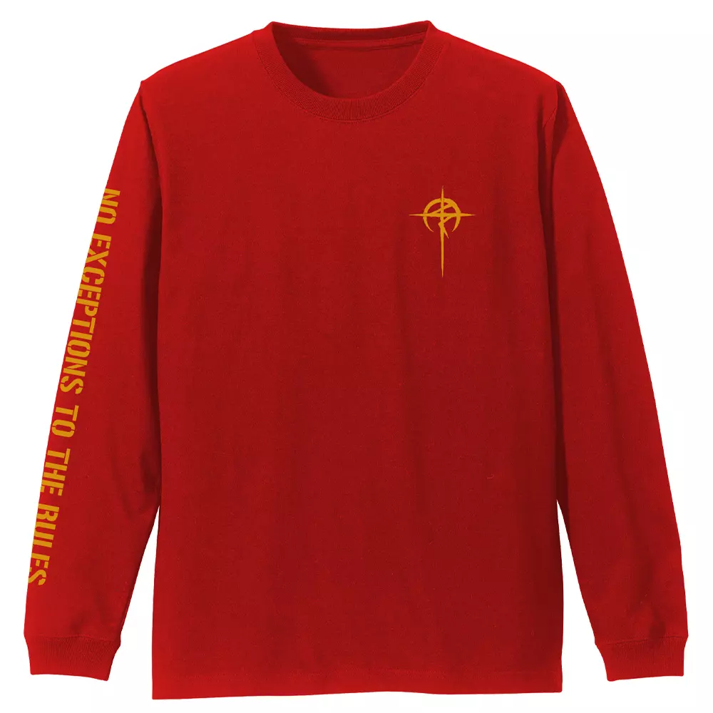 機動戦士ガンダム 閃光のハサウェイ マフティー袖リブロングスリーブTシャツ/RED-S 画像 2 | AniSmile