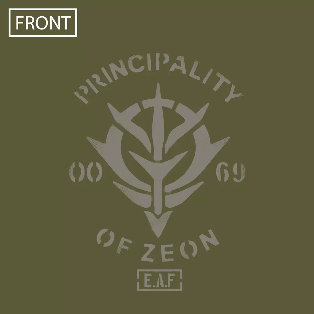 機動戦士ガンダム ジオン地球方面軍 ヘビーウェイトTシャツ/MOSS-XL Image 2 | AniSmile
