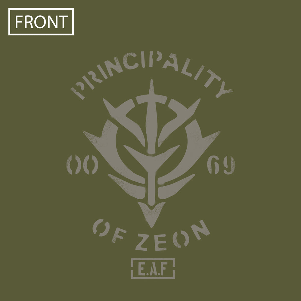機動戦士ガンダム ジオン地球方面軍 ヘビーウェイトTシャツ/MOSS-S Image 2 | AniSmile