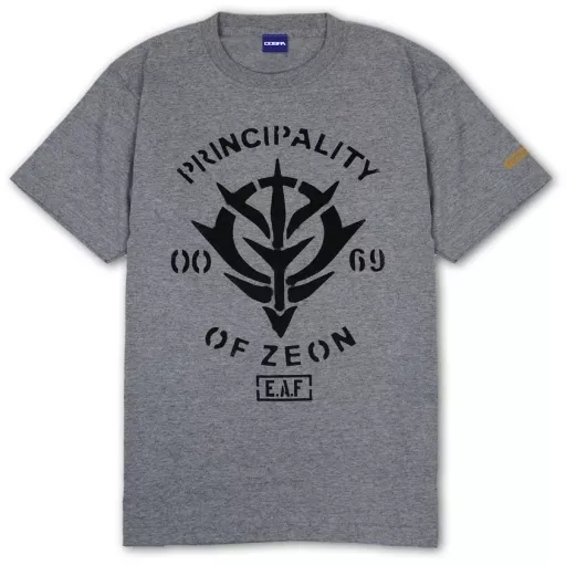 機動戦士ガンダム ジオン地球方面軍 ヘビーウェイトTシャツ/MIX GRAY-M - 官方商品图片 | AniSmile
