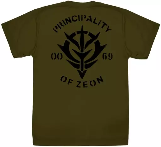 機動戦士ガンダム ジオン公国軍ドライTシャツ/MOSS-M - official product image | AniSmile