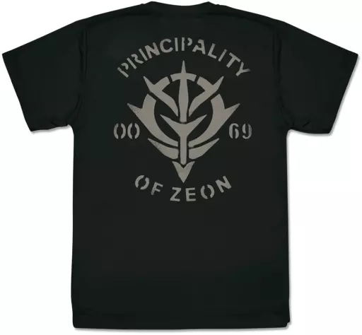機動戦士ガンダム ジオン公国軍 ドライTシャツ/BLACK-L - official product image | AniSmile