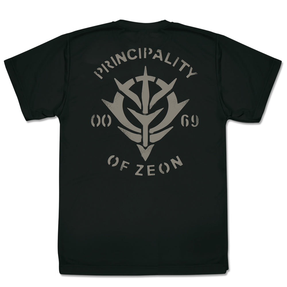 機動戦士ガンダム ジオン公国軍 ドライTシャツ/BLACK-S - official product image | AniSmile