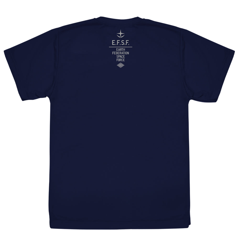 機動戦士ガンダム 地球連邦宇宙軍 ドライTシャツ/NAVY-S Image 2 | AniSmile