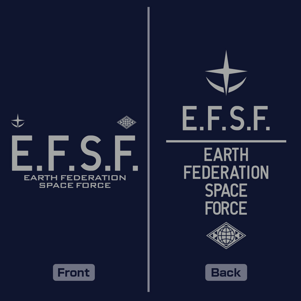 機動戦士ガンダム 地球連邦宇宙軍 ドライTシャツ/NAVY-S Image 3 | AniSmile
