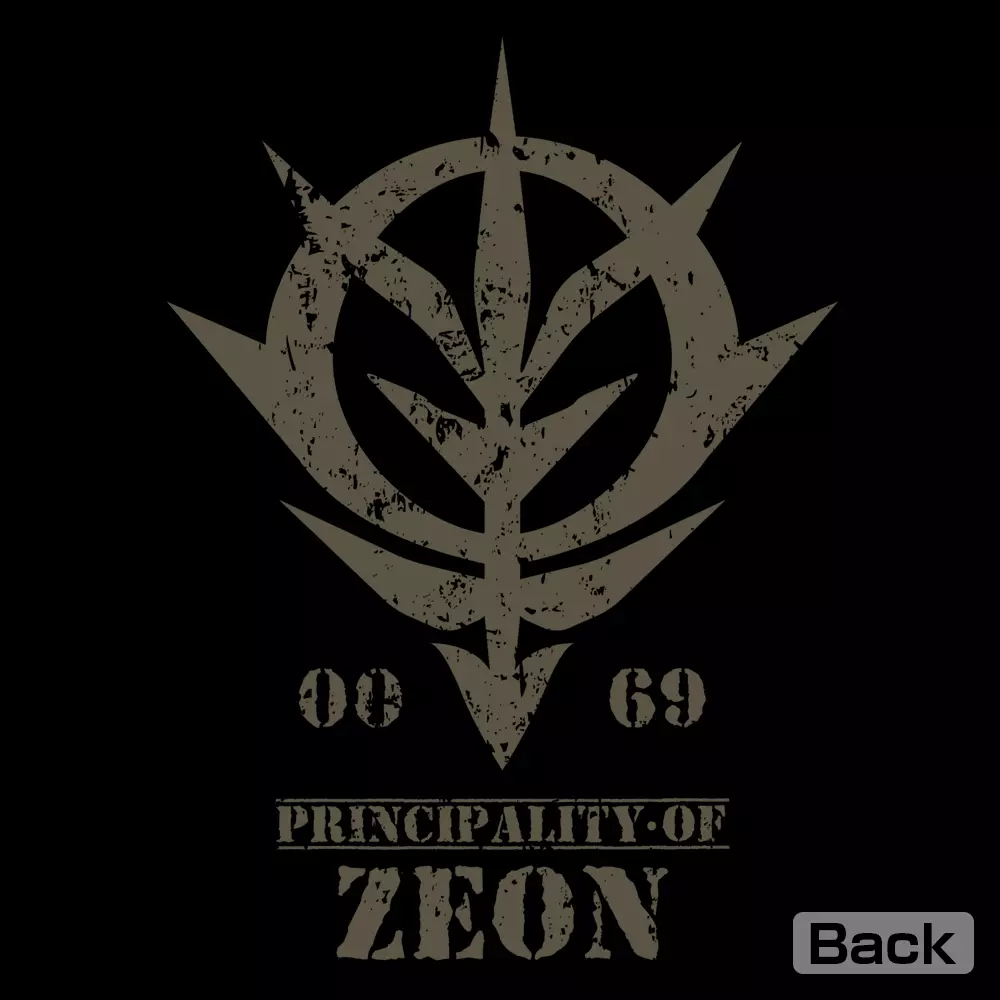 機動戦士ガンダム ジオン公国軍 薄手ドライパーカー/BLACK-L Image 3 | AniSmile
