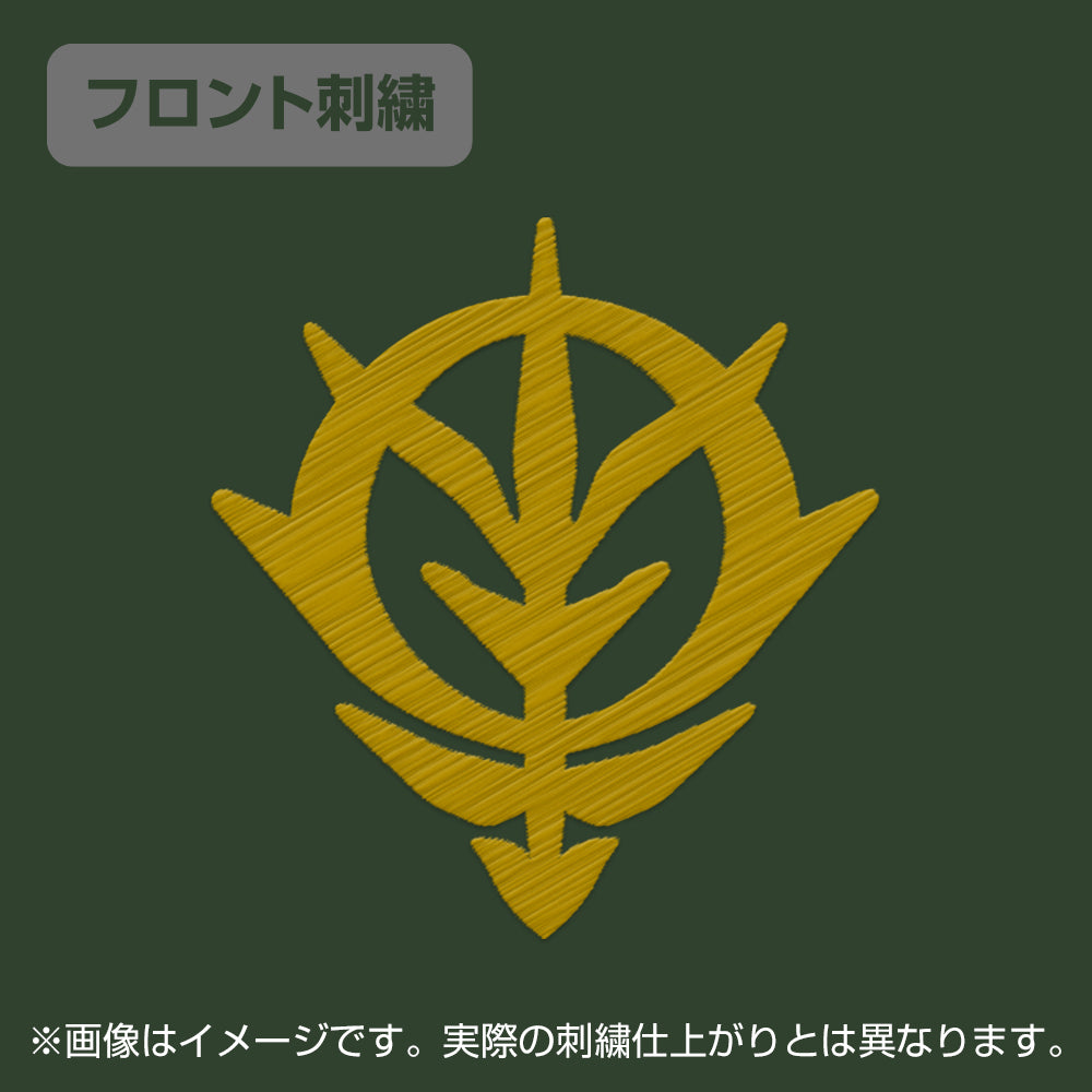 機動戦士ガンダム ジオン地球方面軍刺繍ポロシャツ/BRITISHGREEN-S Image 3 | AniSmile