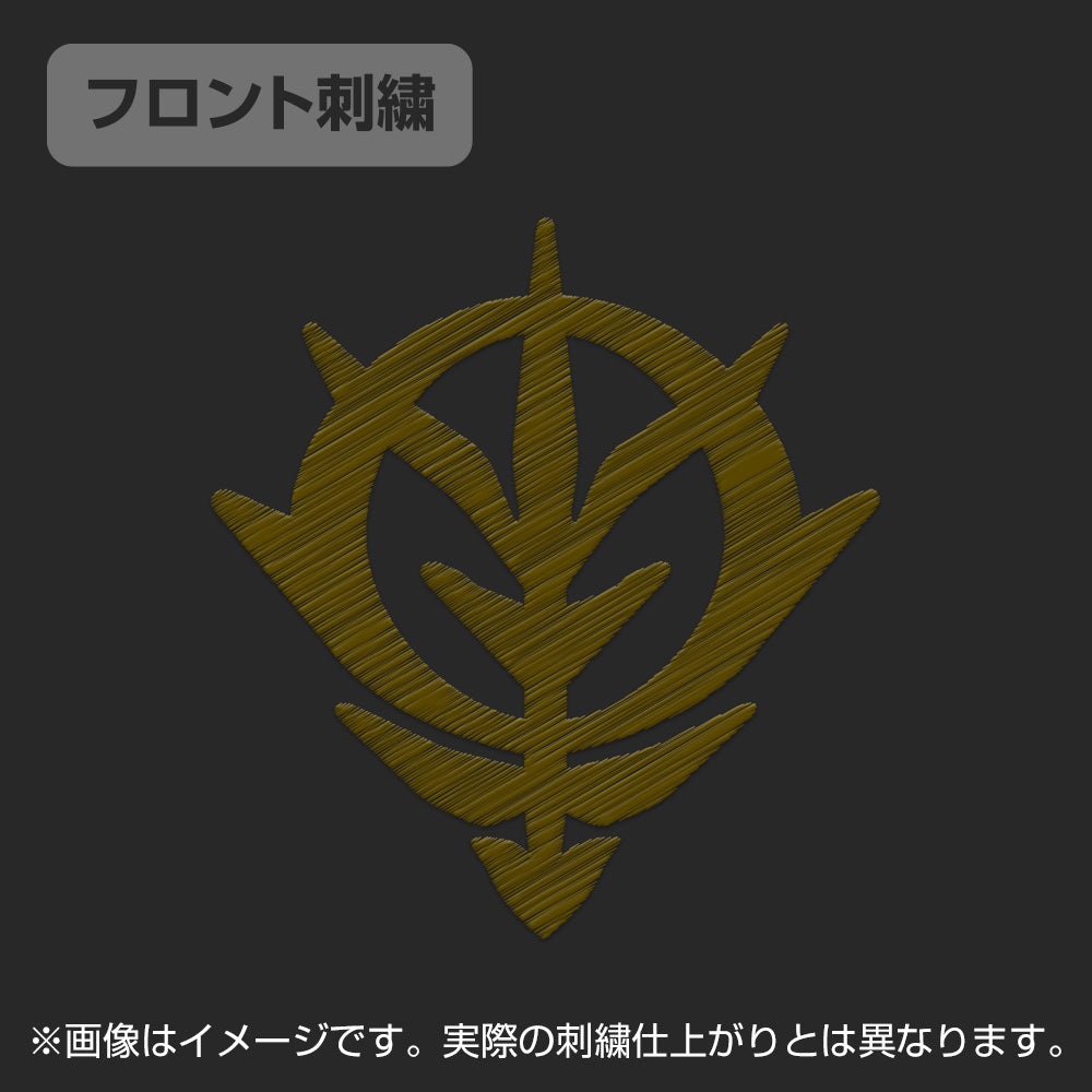 機動戦士ガンダム ジオン地球方面軍刺繍ポロシャツ/BLACK-S Image 3 | AniSmile