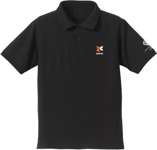 機動戦士ガンダム ジオニック社刺繍ポロシャツ/BLACK-L - AniSmile