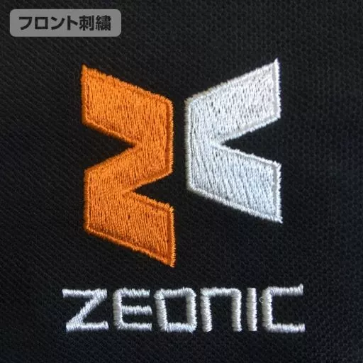 機動戦士ガンダム ジオニック社刺繍ポロシャツ/BLACK-S 图片 4 | AniSmile