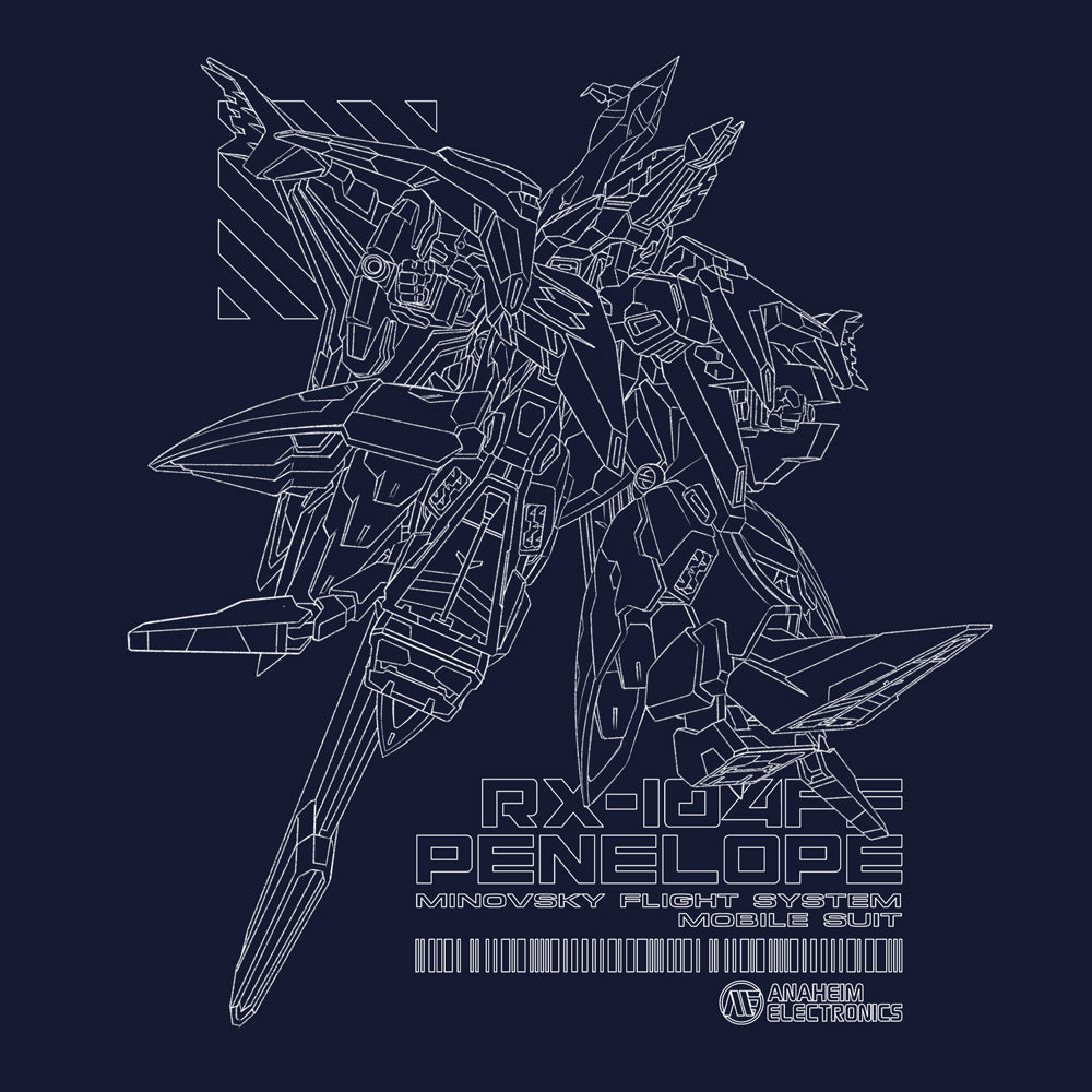 機動戦士ガンダム ペーネロペー Tシャツ/NAVY-S 图片 2 | AniSmile
