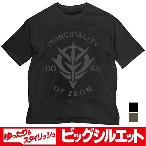 機動戦士ガンダム ジオン ビッグシルエットTシャツ/BLACK-L - official product image | AniSmile