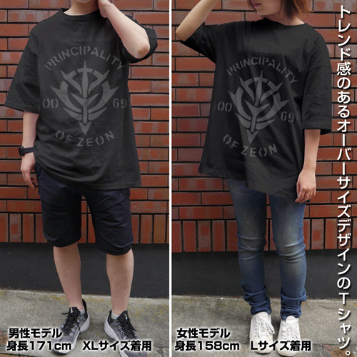 機動戦士ガンダム ジオン ビッグシルエットTシャツ/BLACK-L Image 2 | AniSmile