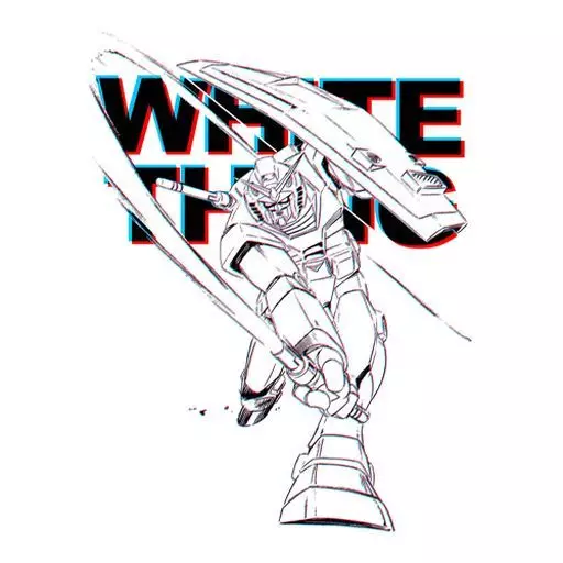 機動戦士ガンダム ガンダム ビームサーベル Tシャツ/WHITE-L Image 2 | AniSmile