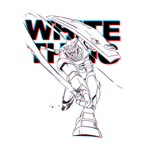 機動戦士ガンダム ガンダム ビームサーベル Tシャツ/WHITE-S 图片 2 | AniSmile