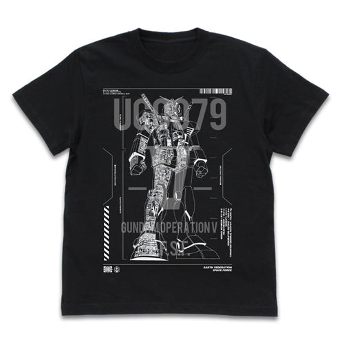機動戦士ガンダム V作戦 RX-78-2 ガンダム Tシャツ/BLACK-S - AniSmile