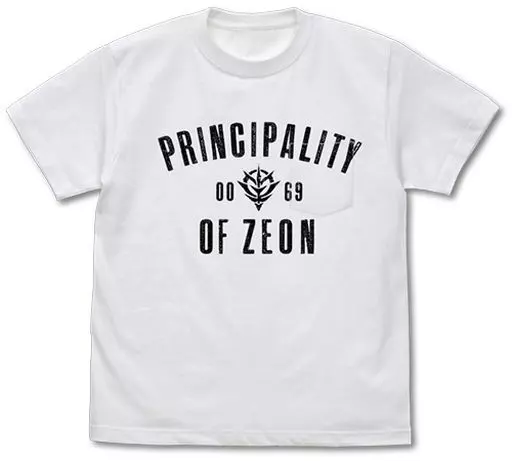 機動戦士ガンダム ジオン ポケットTシャツ/WHITE-L - official product image | AniSmile