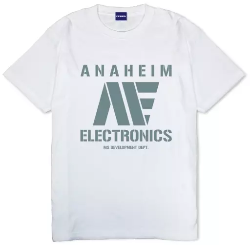 機動戦士Zガンダム アナハイム・エレクトロニクスヘビーウェイトTシャツ/WHITE-M - 公式商品画像 | AniSmile