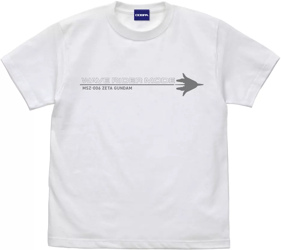 機動戦士Zガンダム 描き下ろしウェイブライダーTシャツ/WHITE-L 画像 2 | AniSmile