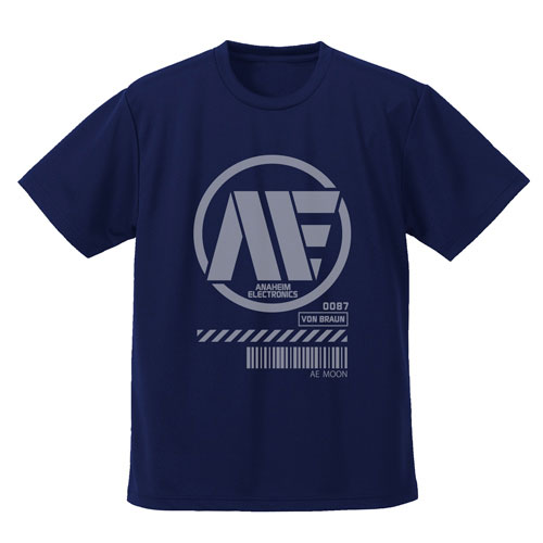 機動戦士Zガンダム アナハイム・エレクトロニクスドライTシャツ/NAVY-L - 公式商品画像 | AniSmile