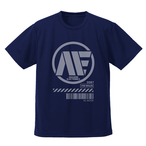 機動戦士Zガンダム アナハイム・エレクトロニクスドライTシャツ/NAVY-S - 公式商品画像 | AniSmile