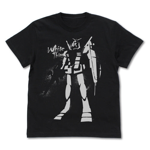ガンダム 連邦の白いヤツ Tシャツ/BLACK-S - AniSmile