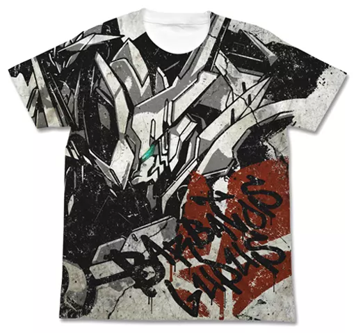 ガンダム・バルバトスルプス フルグラフィックTシャツ/WHITE-XL - AniSmile