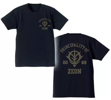 ガンダム ジオン軍ヘビーウェイトTシャツ/BLACK-L - AniSmile