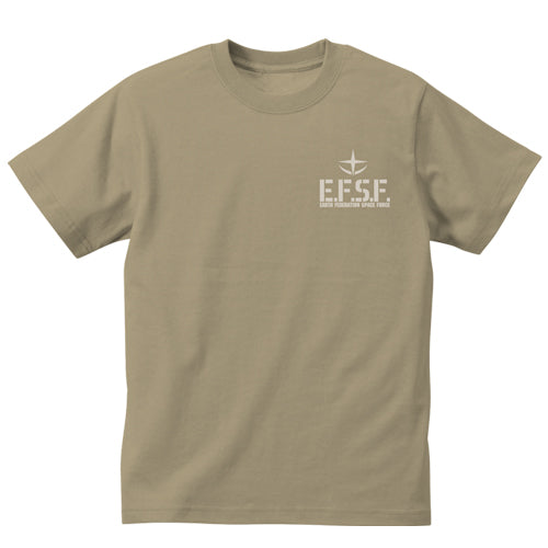 ガンダム 連邦軍ヘビーウェイトTシャツ/SAND KHAKI-S - AniSmile