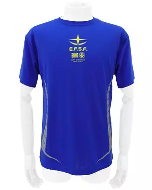 ガンダム 地球連邦軍ドライTシャツ/COBALT BLUE-XL - AniSmile