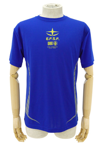 ガンダム 地球連邦軍ドライTシャツ/COBALT BLUE-S - AniSmile