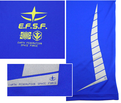 ガンダム 地球連邦軍ドライTシャツ/COBALT BLUE-S Image 3 | AniSmile