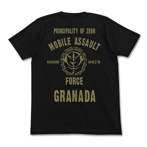 ガンダム ジオン突撃機動軍Tシャツ/BLACK-S 图片 2 | AniSmile