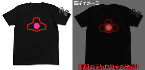 ガンダム ドムモノアイ蓄光Tシャツ/BLACK-M - AniSmile