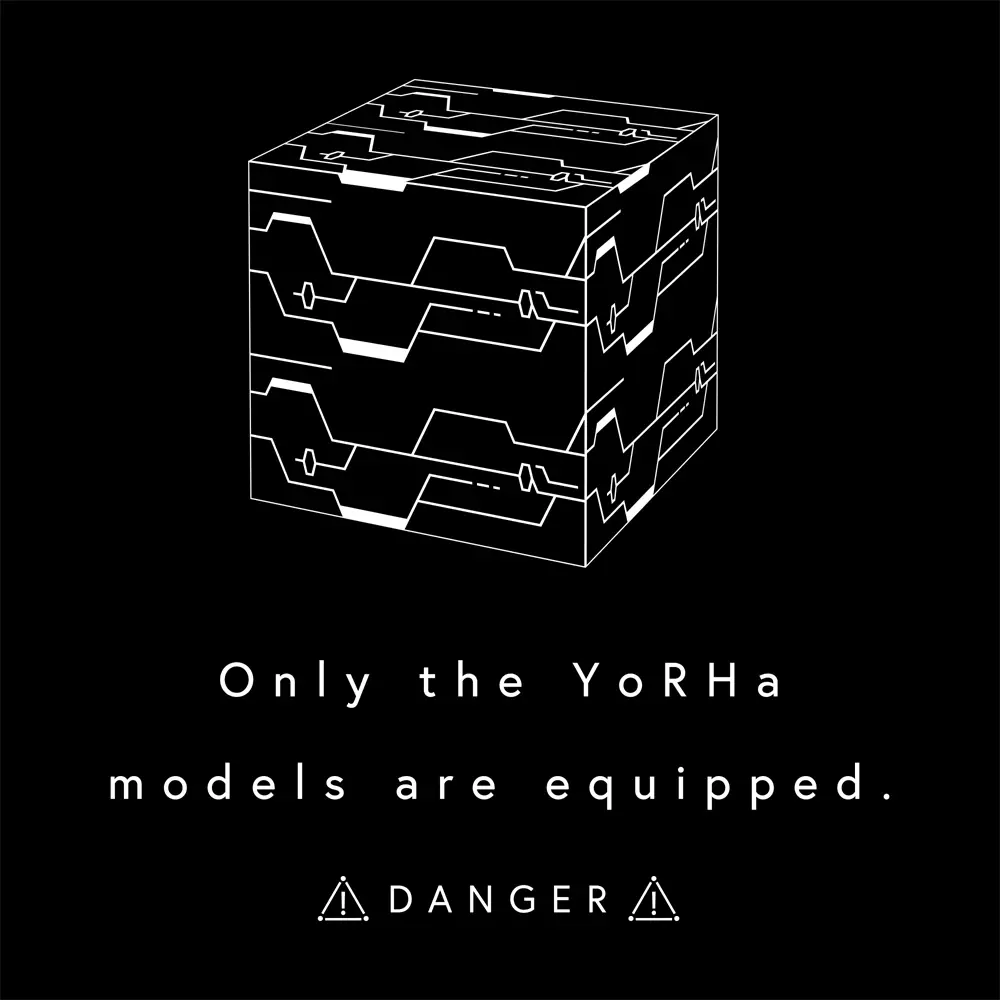 NieR:Automata Ver1.1a ヨルハ部隊Tシャツ/BLACK-XL 画像 4 | AniSmile