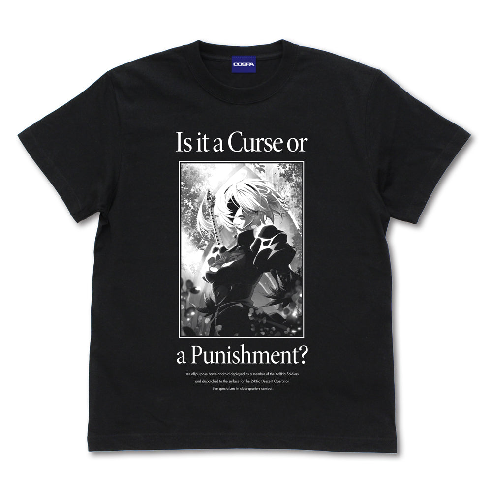 NieR:Automata Ver1.1a 2B Tシャツ/BLACK-S - AniSmile